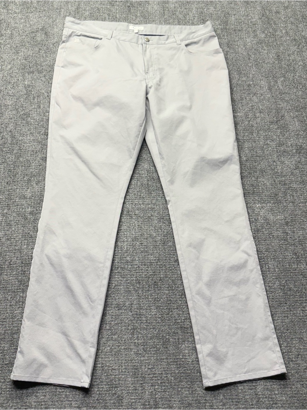 Peter Millar Pants Mens 40x34 Gale Gray Crown Performance EB66 Golf Lightweight